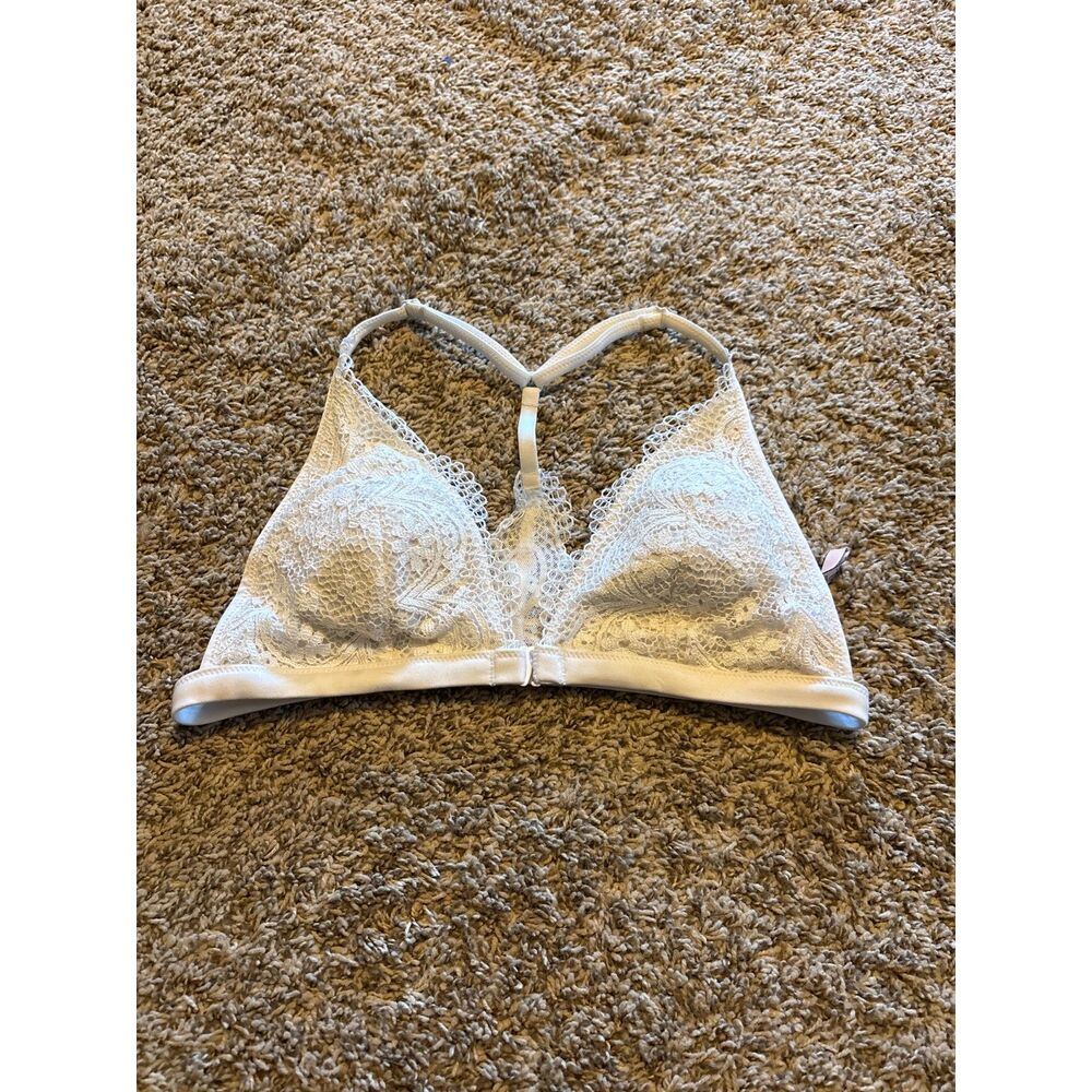 Victoria's Secret white lacy triangle bralette